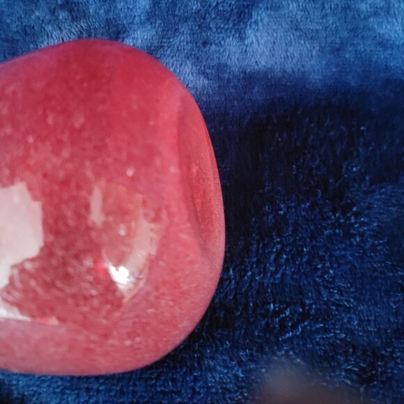 Red speckled swung vase - Picture 6 of 6